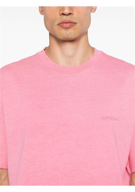 duster script t-shirt men pink in cotton CARHARTT WIP | I03362229P.GD